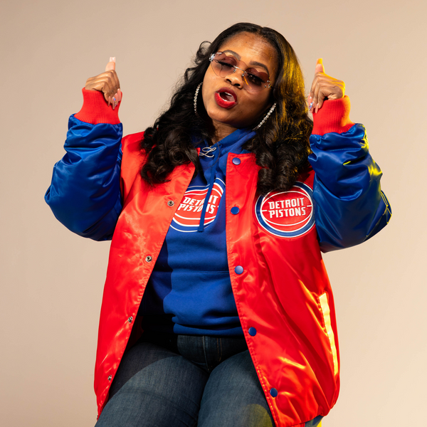 Detroit Pistons 313 Day TY Mopkins Starter Jacket