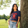 Ladies Detroit Pistons Nike Dri-Fit Crop T-Shirt