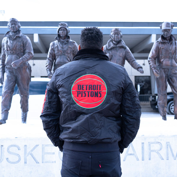 Pistons x Ty Mopkins Black History Month Full Zip Starter Jacket