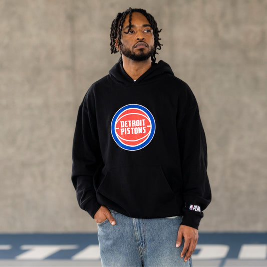 Detroit Pistons Playoffs '26 Hoodie in Black - Front View