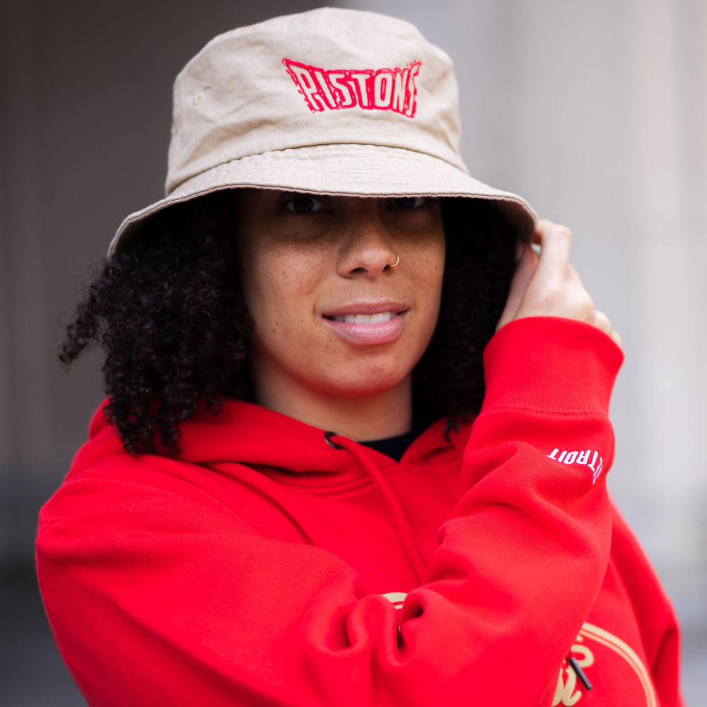 Pistons x Motown Embroidered Sand Bucket Hat