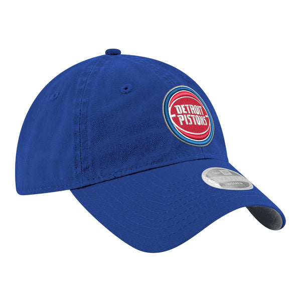Ladies Detroit Pistons New Era Core 920 Adjustable Hat in Blue - Front Right View