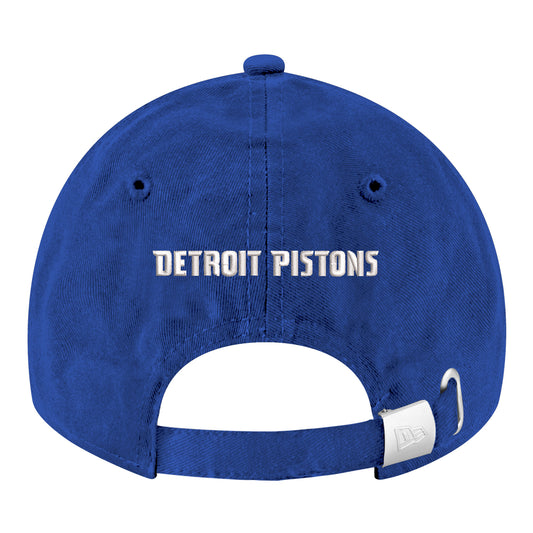 Ladies Detroit Pistons New Era Core 920 Adjustable Hat in Blue - Back View
