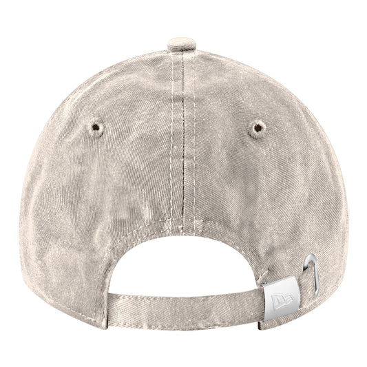 Ladies Detroit Pistons New Era Corduroy Retro 920 Hat in White - Back View