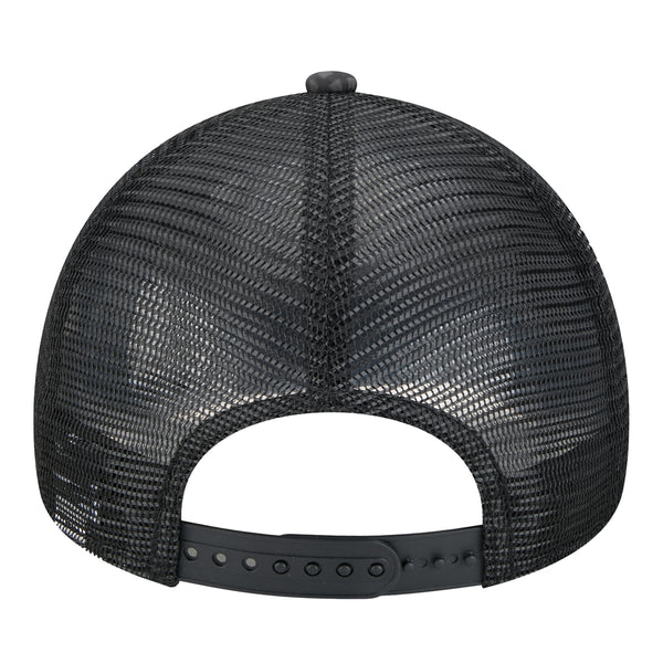 Detroit Pistons New Era Midnight Ink Trucker Hat - Back View