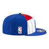 Detroit Pistons New Era 950SP 2025-26 Tip-Off Hat in Red White and Blue - Right Side View