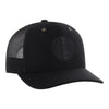 Detroit Pistons 47 Brand Carhartt Black Trucker Hat in Black - Front Right View