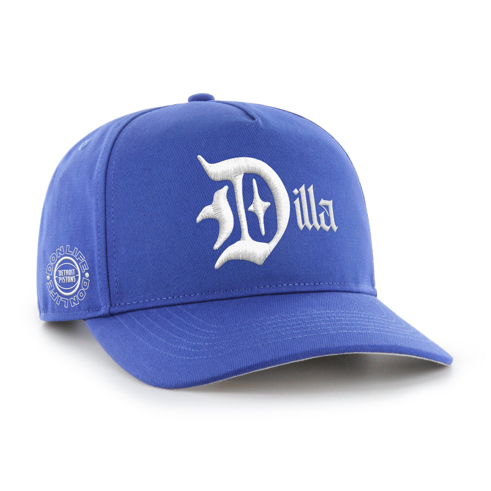 Detroit Pistons Big Sean J Dilla Snapback in Blue - Front Right View