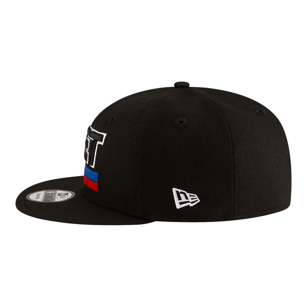 Detroit Pistons New Era Statement 950 Snapback in Black - Left Side View