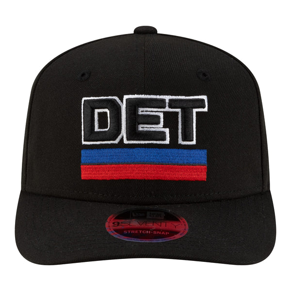 Detroit Pistons New Era Statement 970SS Snapback in Black - Front View