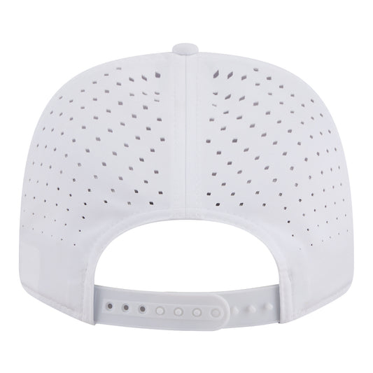 Detroit Pistons New Era Sport Rope 970SS Snapback in White - Back View