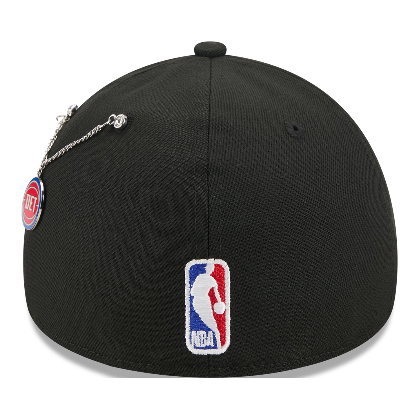 Detroit Pistons New Era 2026 NBA Draft 5940AF Fitted Hat in Black - Back View