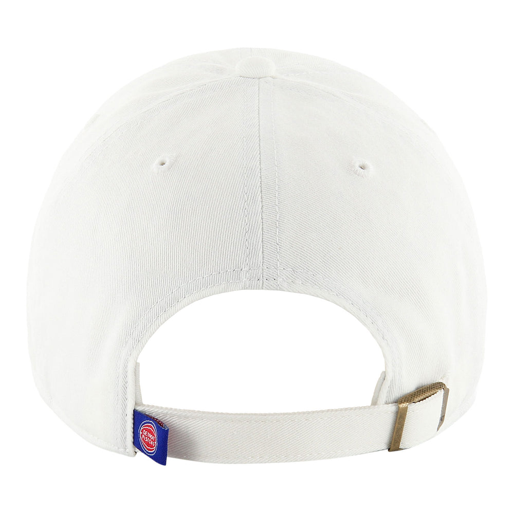 Detroit Pistons 47 Brand White Clean Up in White - Back View
