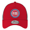 Detroit Pistons New Era 940AF Trucker Snapback in Red - Front View