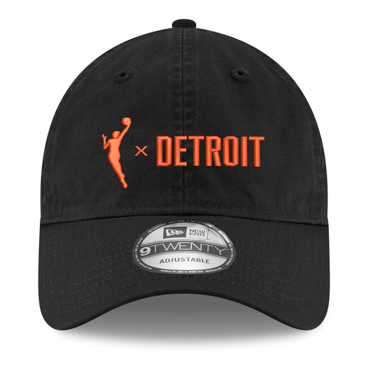 DETROIT x WNBA Expansion New Era 920 Hat in Black - Front View