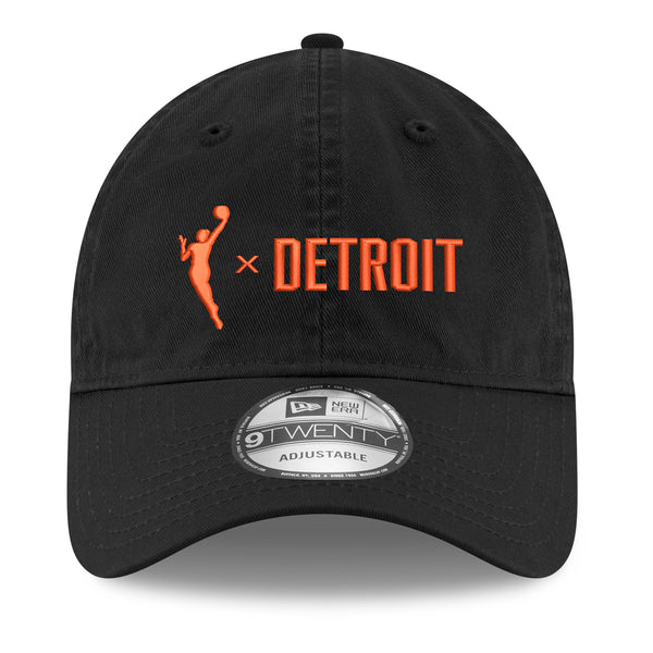 DETROIT x WNBA Expansion New Era 920 Hat in Black - Front View