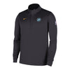 2025-26 City Edition Detroit Pistons Nike Authentic 1/4 Zip Jacket in Black - Front View