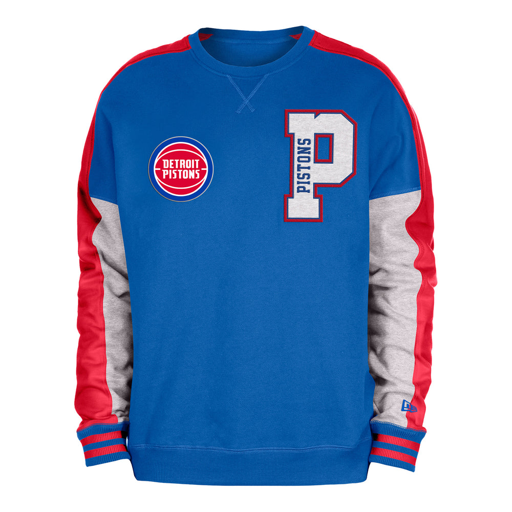 Detroit Pistons New Era Letter P Crewneck