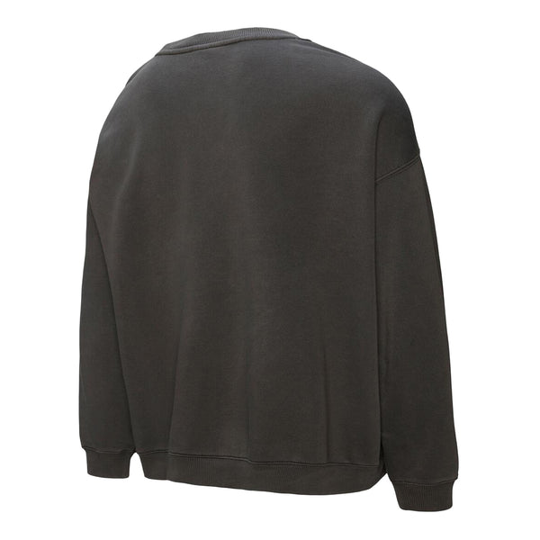 Detroit Pistons Mitchell & Ness HWC Vintage Crewneck in Black - Back View