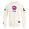 Detroit Pistons Pro Standard Modern Originals Crewneck Sweatshirt in White - Front View