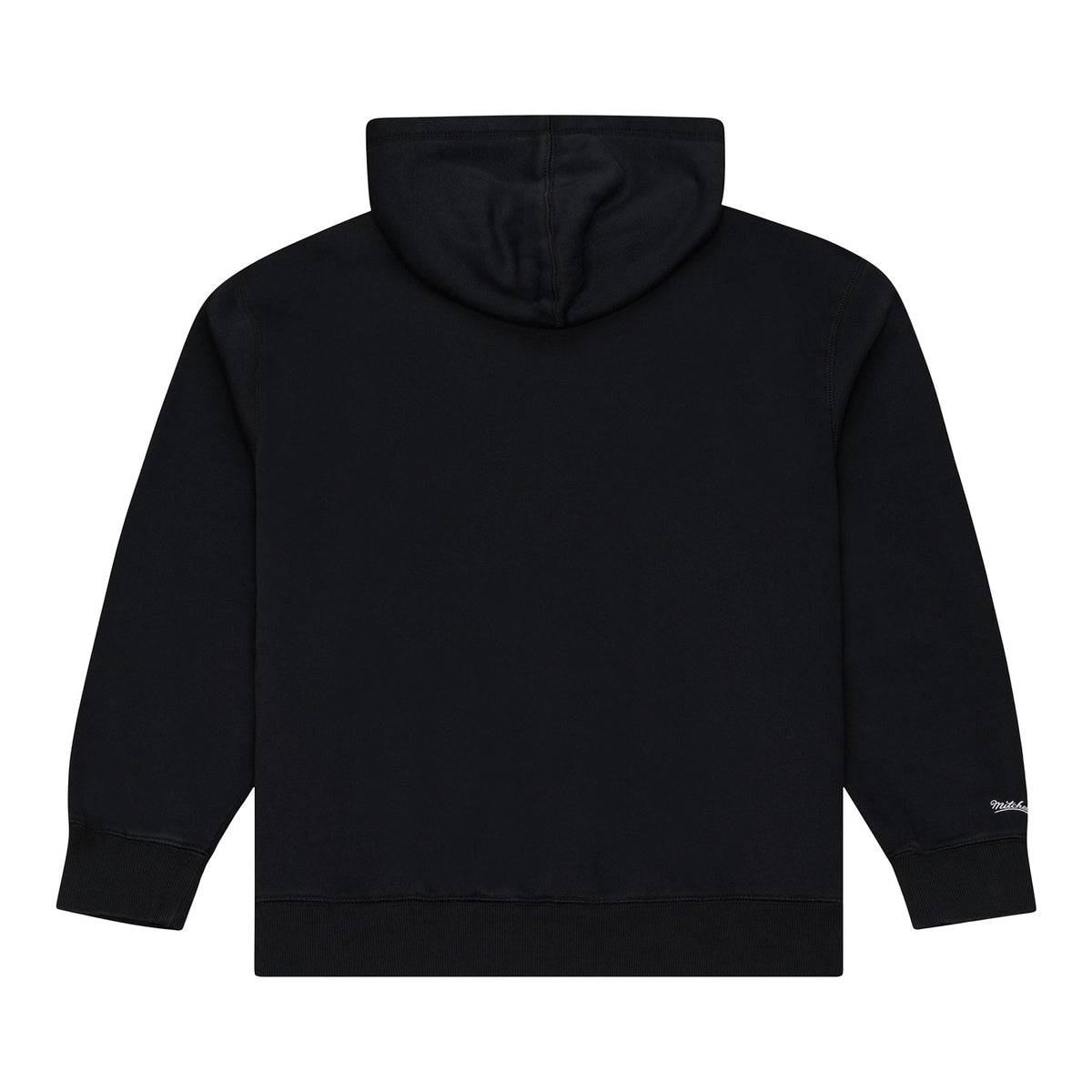 Detroit Pistons Mitchell & Ness HWC Street Hoodie in Black - Back View