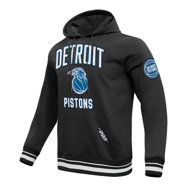 2025-26 City Edition Detroit Pistons Pro Standard Hoodie in Black - Front Right Side View