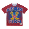 Detroit Pistons Mitchell & Ness Champ City Sublimated T-Shirt