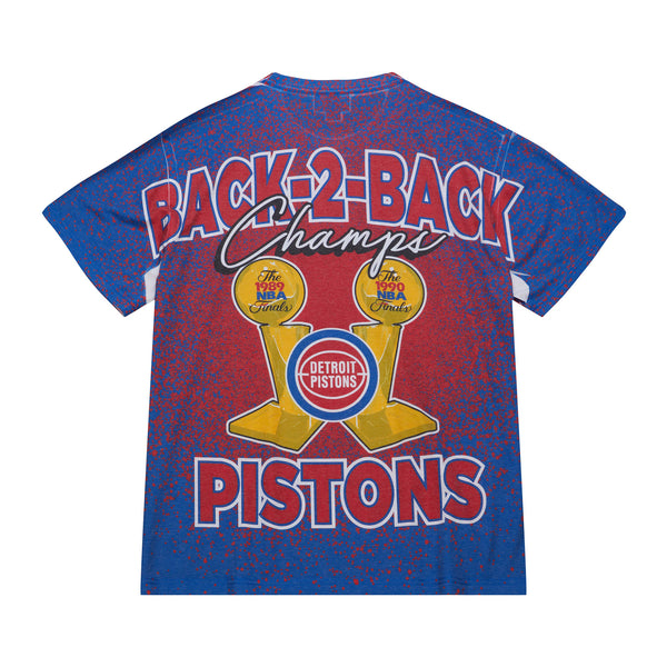 Detroit Pistons Mitchell & Ness Champ City Sublimated T-Shirt