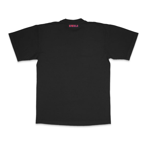 Detroit Pistons No Caller ID Kiwiclo Gator T-Shirt in Black - Back View