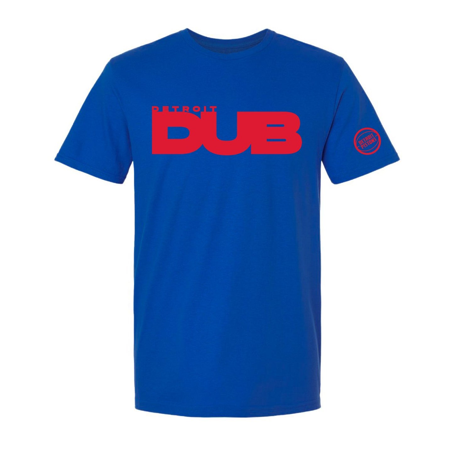 Detroit Pistons Dub Blue T-Shirt - Front View