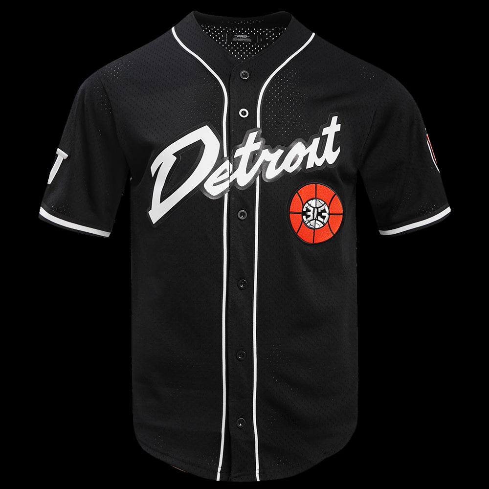 2023-24 DETROIT PISTONS CITY EDITION MESH BUTTON DOWN SHIRT