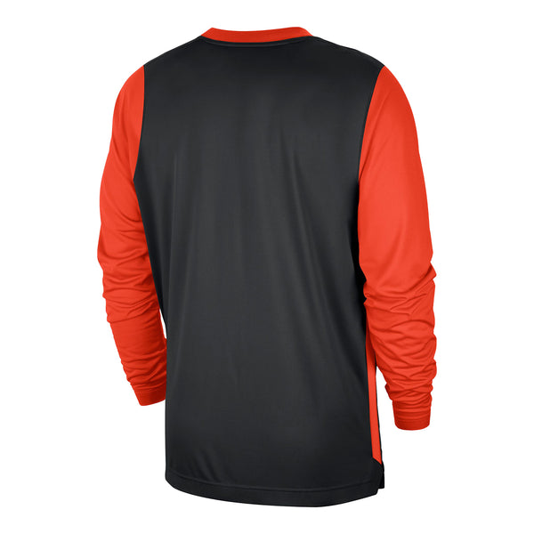 2024-25 DETROIT PISTONS CITY EDITION NIKE PREGAME T-SHIRT IN BLACK - BACK VIEW