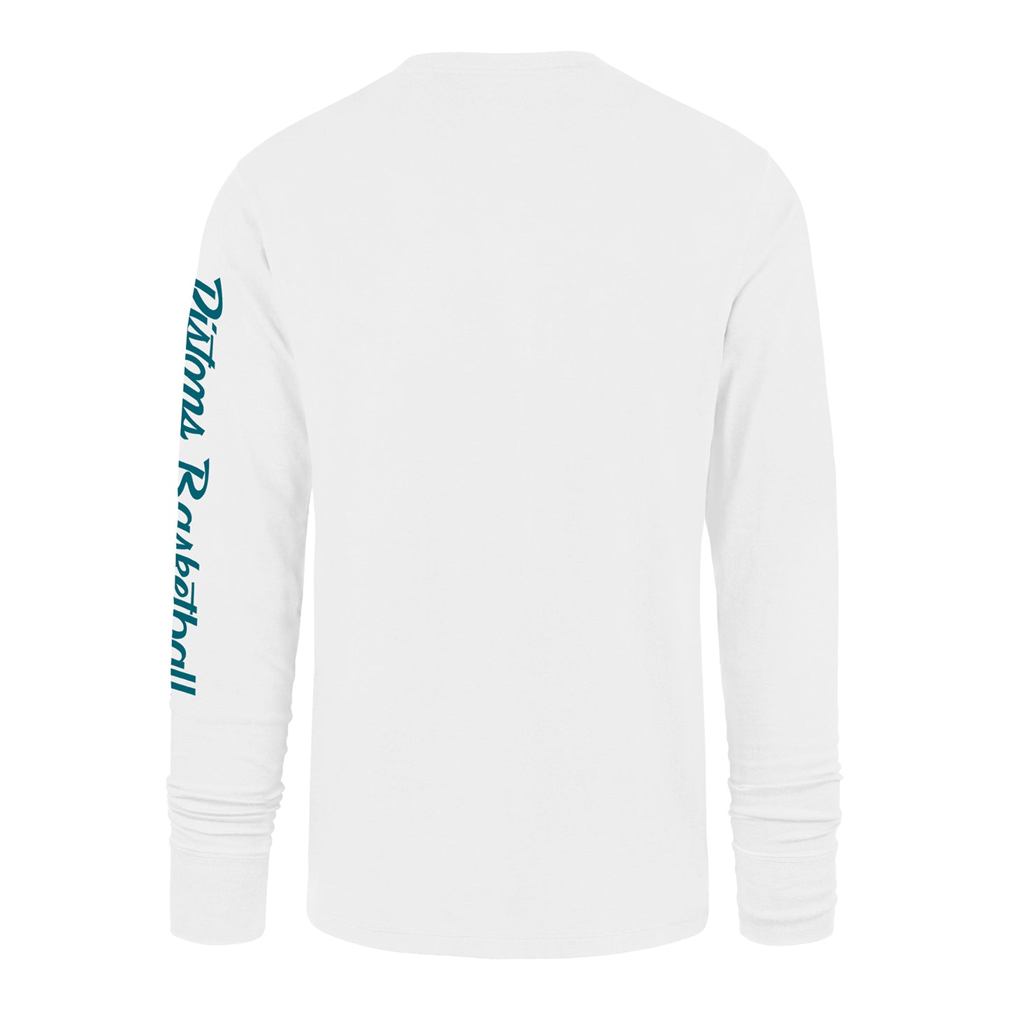 2025-26 City Edition Detroit Pistons 47 Brand Franklin Long Sleeve T-Shirt in White - Back View