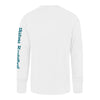 2025-26 City Edition Detroit Pistons 47 Brand Franklin Long Sleeve T-Shirt in White - Back View