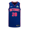 Detroit Pistons Chaz Lanier Nike Icon Swingman Jersey - 2024-25 in Blue - Front View