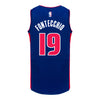 Detroit Pistons Simone Fontecchio Nike Icon Swingman Jersey - 2021-24 - back view