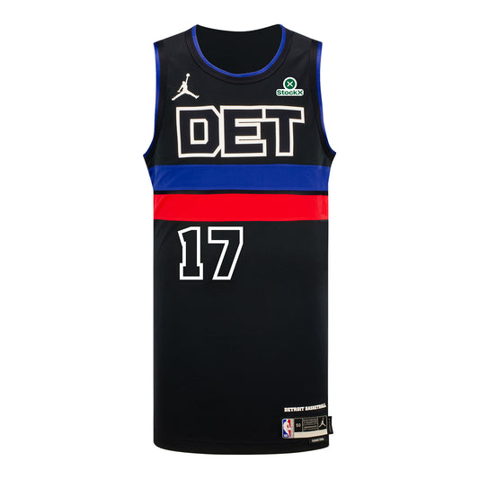 Isaiah Joe Jordan Statement Swingman Jersey in Black - Front View