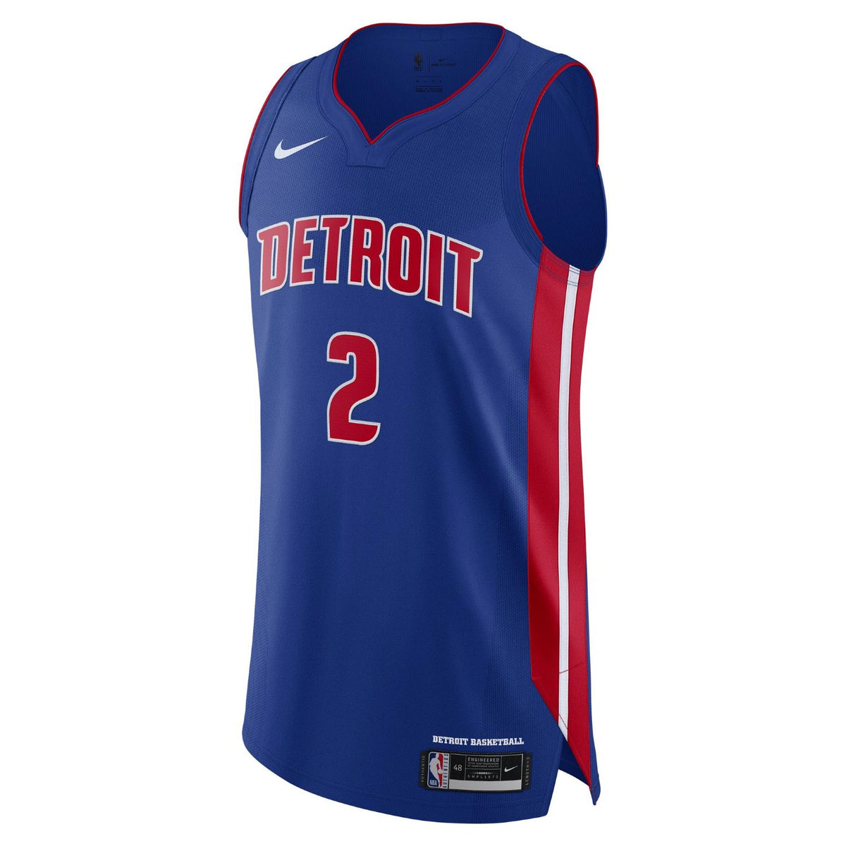 Detroit Pistons Cade Cunningham Nike Authentic Icon Jersey in Blue - Front View