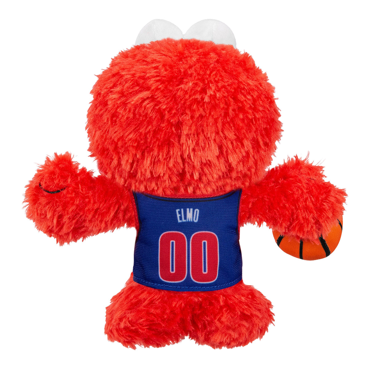 Detroit Pistons 8" Elmo Kuricha Sitting Plush in orange - back view