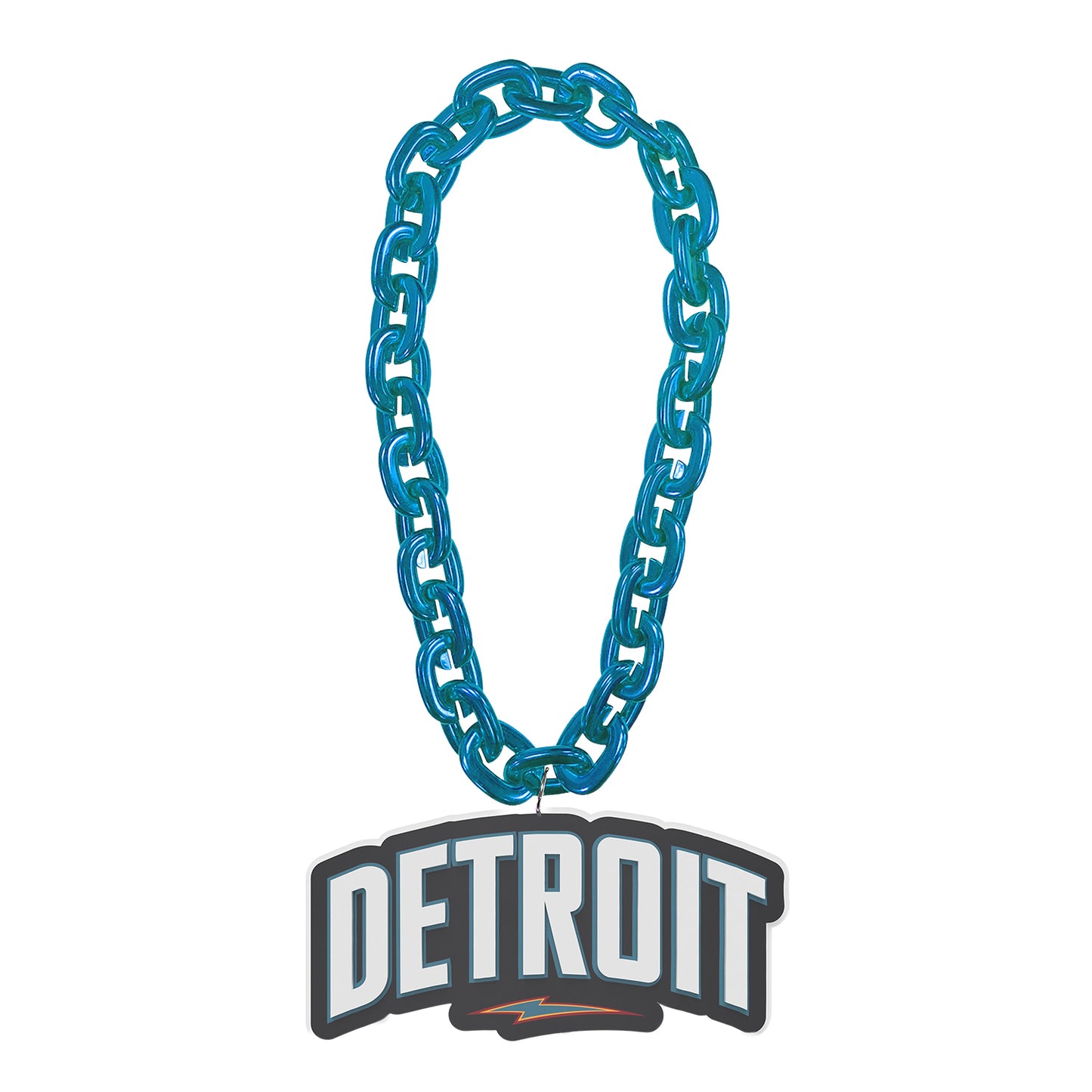 2025-26 DETROIT PISTONS CITY EDITION FAN CHAIN - Front View