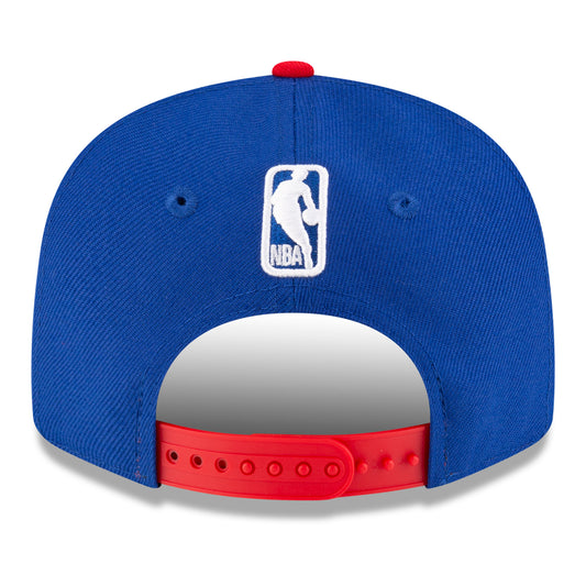 Youth Detroit Pistons New Era DET 950 Snapback in Blue - Back View