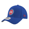 Youth Detroit Pistons New Era Core 940 Adjustable Hat in Blue - Front Left View