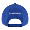 Youth Detroit Pistons New Era Core 940 Adjustable Hat in Blue - Back View