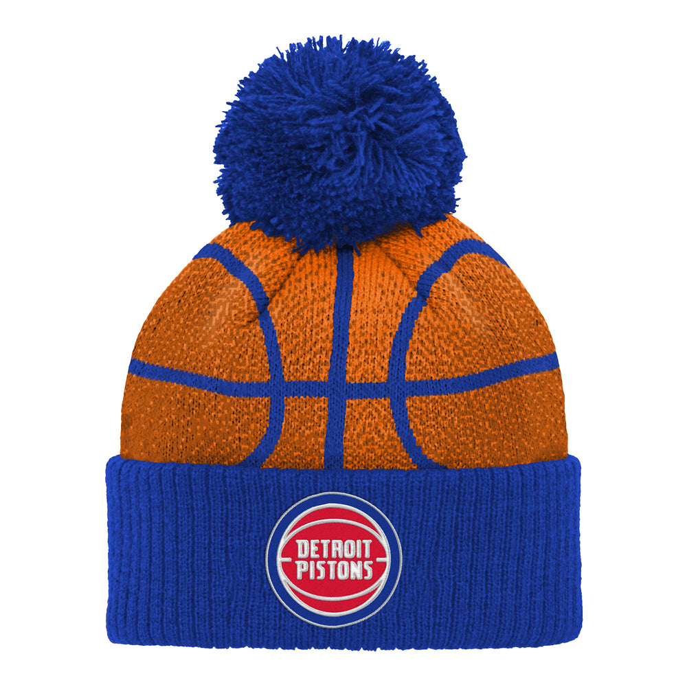 Infant Detroit Pistons Basketball Pom Knit
