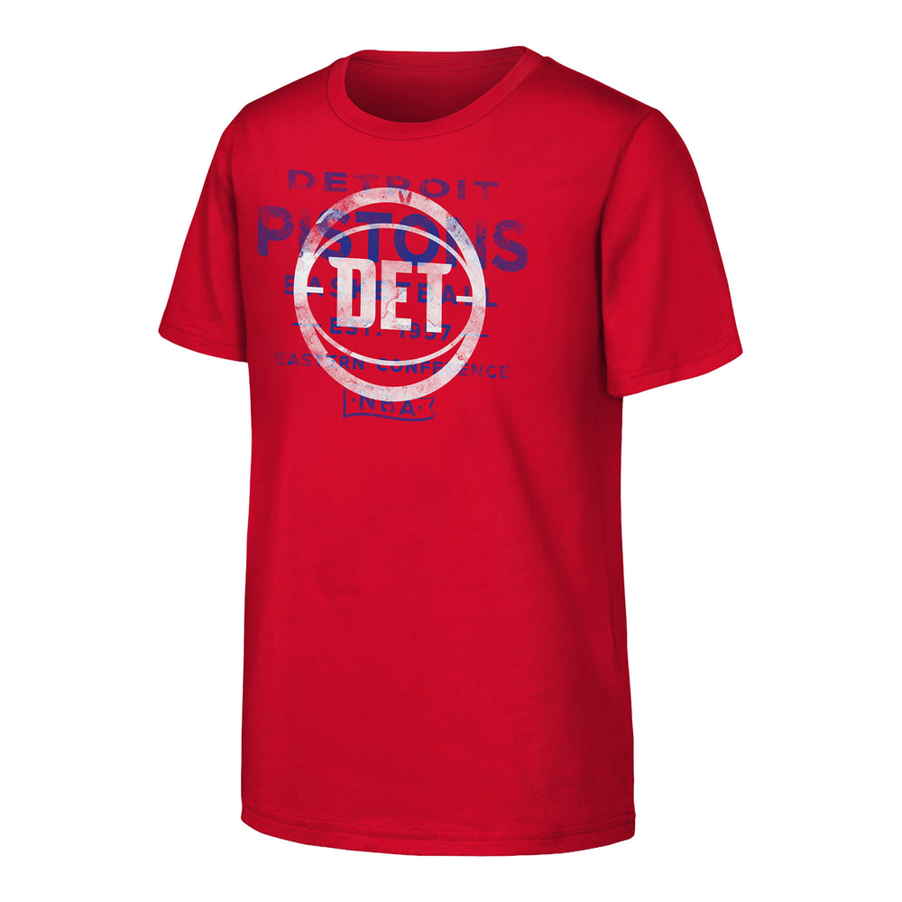 Youth Detroit Pistons Half Court T-Shirt