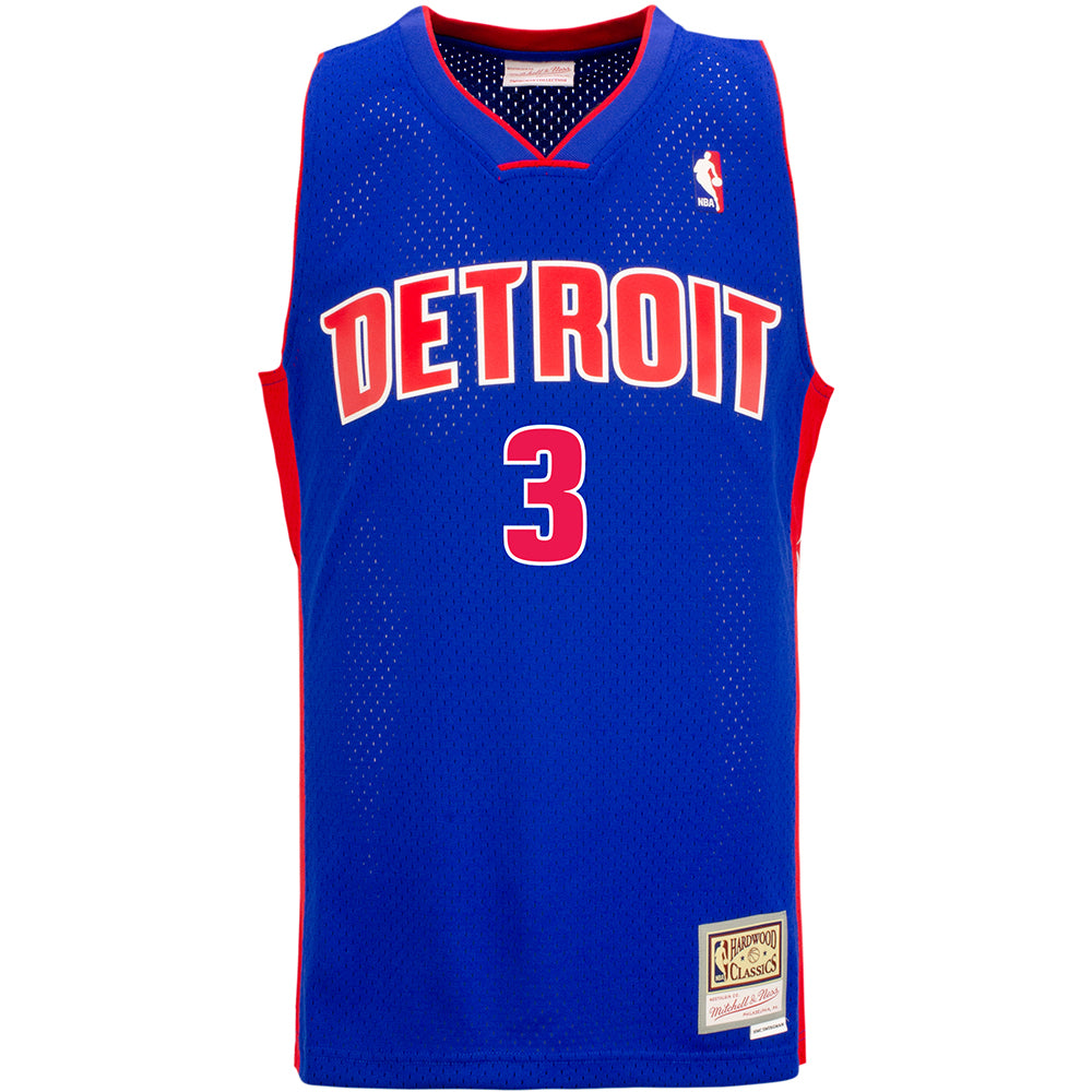 Ben Wallace Mitchell & Ness Royal 2003-4 Hardwood Classics Throwback Swingman Jersey in Blue - Front View