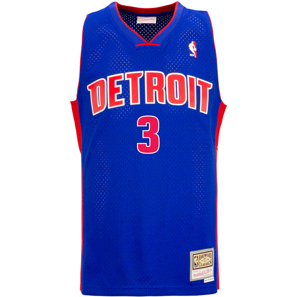 Ben Wallace Mitchell & Ness Royal 2003-4 Hardwood Classics Throwback Swingman Jersey in Blue - Front View