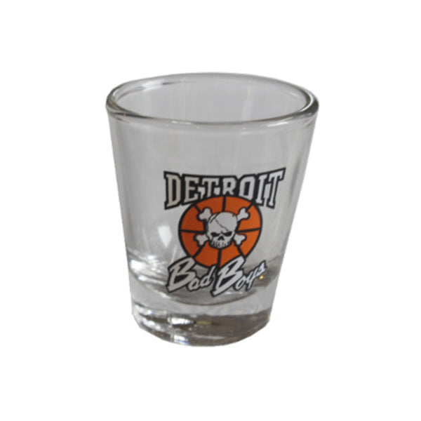Bad Boys Shot Glass in Clear - Front View