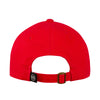 Detroit Pistons DET Unstructured Hat in Red - Back View