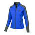 Ladies Levelwear Pistons 313 Space Dye Full-Zip Jacket in Blue and Gray - Front View